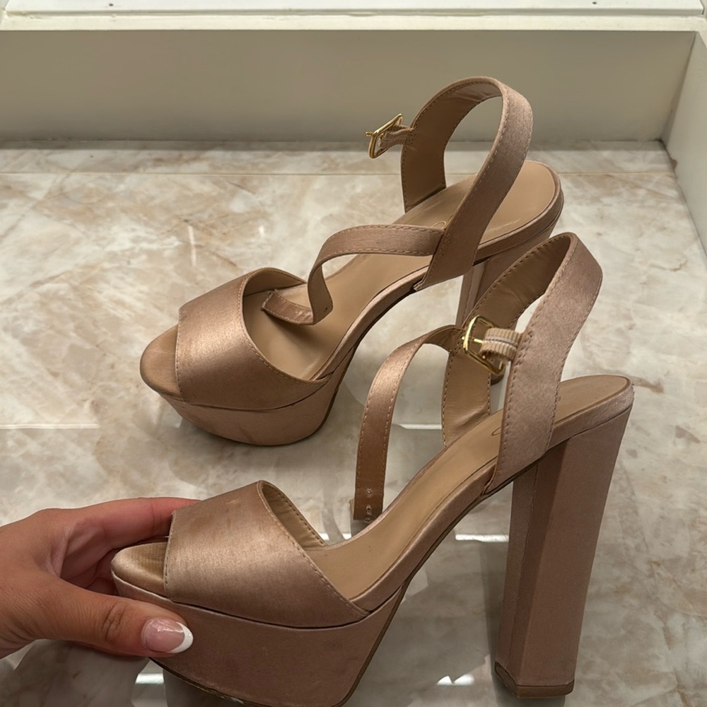 Aldo rose gold heels